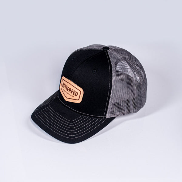 Leather Patch Trucker Cap