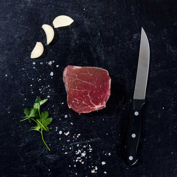 A certified ONYA® beef filet mignon tenderloin steak from BetterFed Beef company is available for sale online. Locally grown American beef fed grass, grain, forages for maximum tenderness