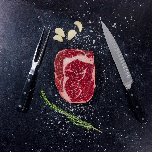 A Certified ONYA® Beef ribeye steak from BetterFed Beef available for sale online and shipped to your door. Certified ONYA® beef is high quality steak proven to be as tender as wagyu, but more affordable.