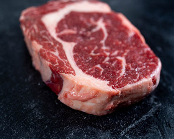 Certified ONYA® Beef ribeye from BetterFed Beef. This great steak is available for sale online and shipped to your address.